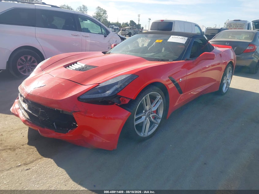 2015 Chevrolet Corvette, Био/химия, IAAI, VIN 1G1YF3D71F5114295 — фото 2