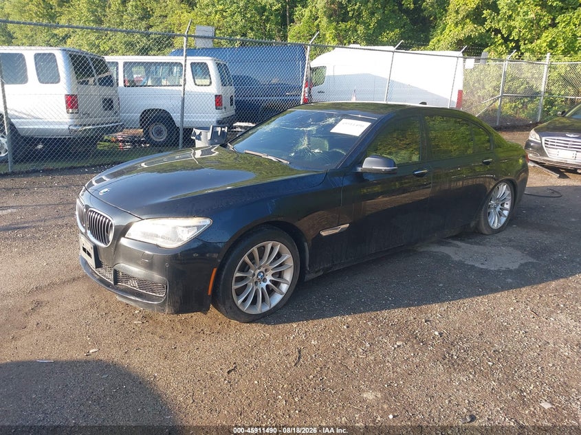 2014 BMW 7er, Обычный износ, IAAI, VIN WBAYF8C51ED142345 — фото 2