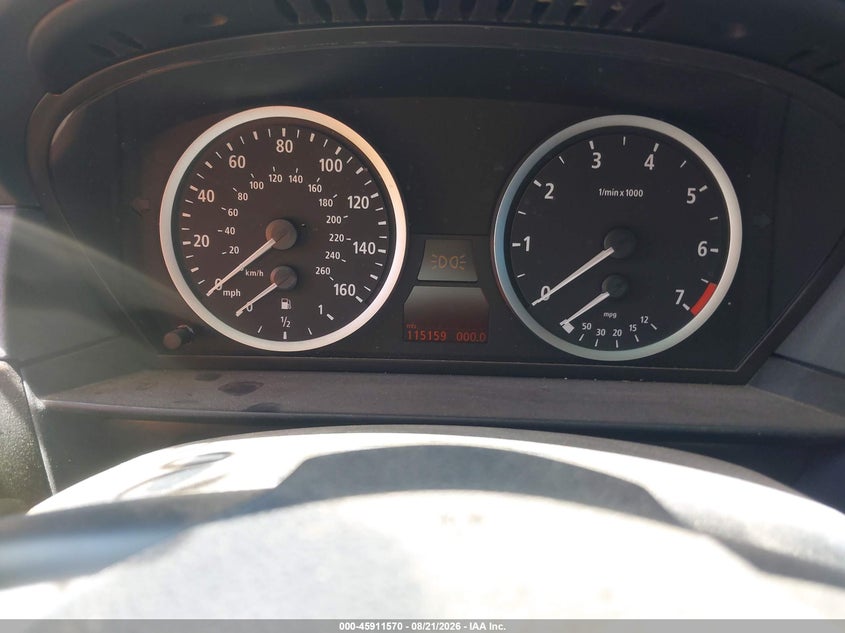 BMW 550I 2007 VIN WBANB535X7CP05415
