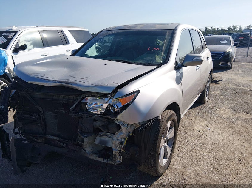 2011 Acura MDX, Front End, IAAI, VIN 2HNYD2H21BH546940 — photo 2