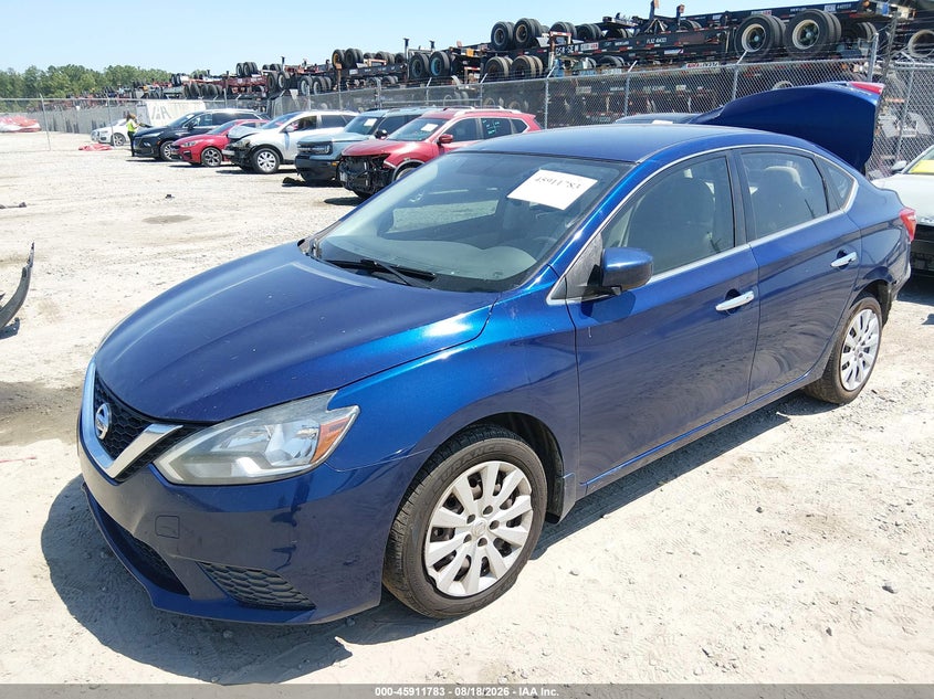 2016 Nissan Sentra, Rear, IAAI, VIN 3N1AB7AP4GL668872 — photo 2
