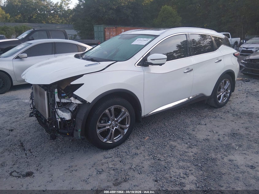 Vin: 5n1az2mgxgn133399, lot: 46410932, nissan murano platinum 20162