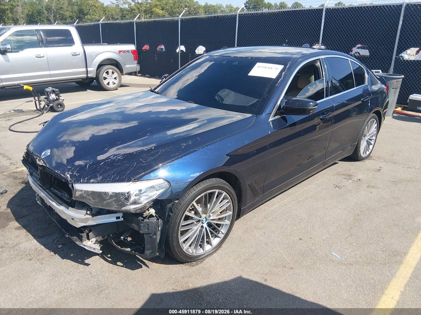 2019 BMW 5er, Удар спереду, IAAI, VIN WBAJA5C56KWW04946 — фото 2