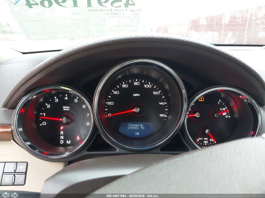 CADILLAC CTS 2013 VIN 1G6DP5E38D0142134