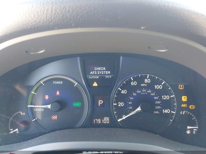 LEXUS RX 450H 2010 VIN JTJZB1BA7A2002702