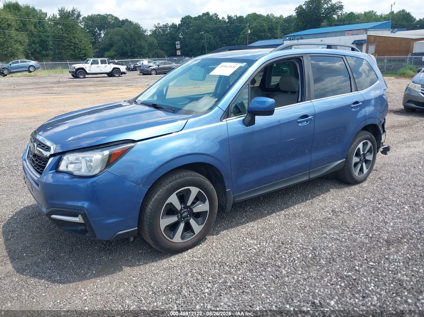 2018 Subaru Forester, Левый зад, IAAI, VIN JF2SJAJC0JH550081 — фото 2