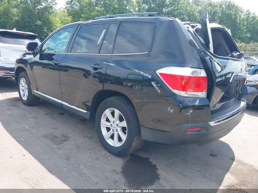 Vin: 5tdbk3eh2bs084731, lot: 46411339, toyota highlander se v6 20113