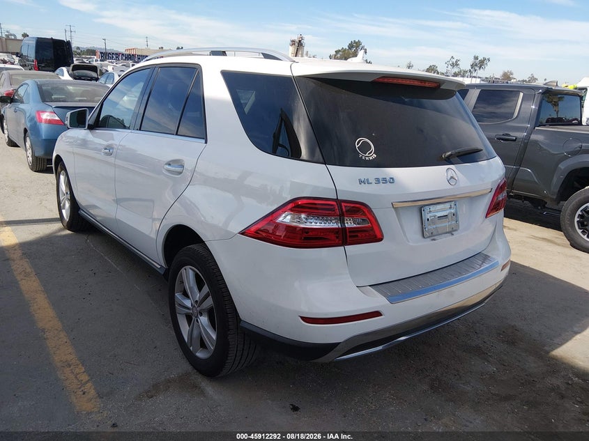 Vin: 4jgda5jb3ea416794, lot: 46411360, mercedes-benz ml 350 20143