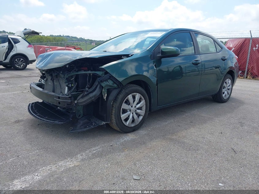 2015 Toyota Corolla, Front End, IAAI, VIN 5YFBURHE8FP245435 — photo 2