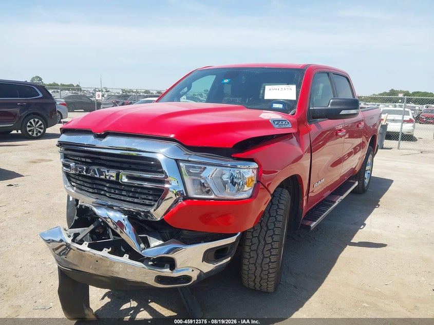 2019 RAM 1500, Front End, IAAI, VIN 1C6RREFT4KN745584 — photo 2