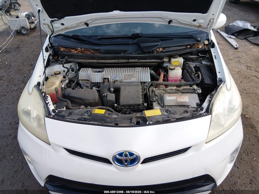 2012 TOYOTA PRIUS HATCHBACK 1.8L I-4 DOHC, VVT, 98HP