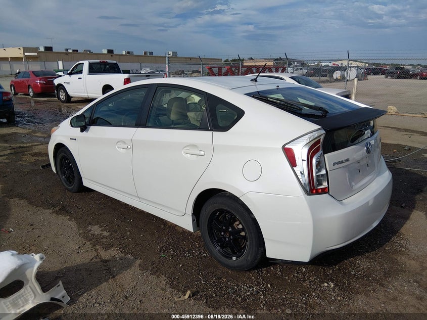 2012 TOYOTA PRIUS auction photo 3