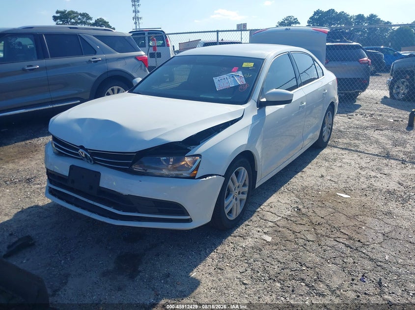 2017 Volkswagen Jetta, Front & Rear, IAAI, VIN 3VW2B7AJ2HM217686 — photo 2