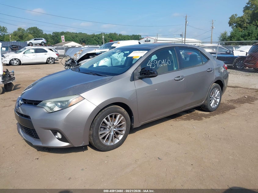 2015 Toyota Corolla, Стихия, IAAI, VIN 5YFBURHE1FP244708 — фото 2