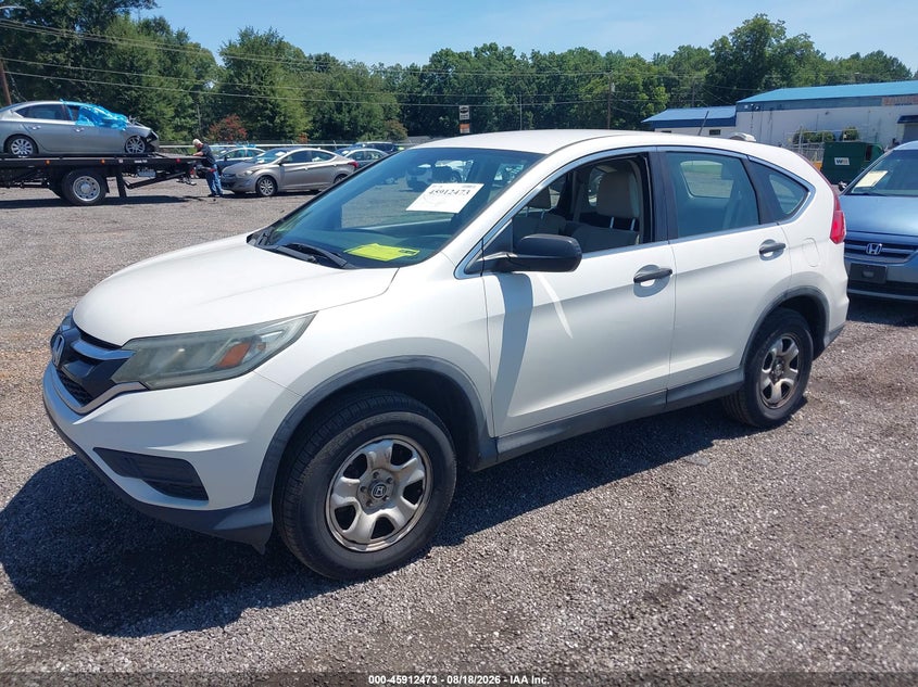 2016 Honda CR-V, Rear, IAAI, VIN 5J6RM4H36GL126352 — photo 2