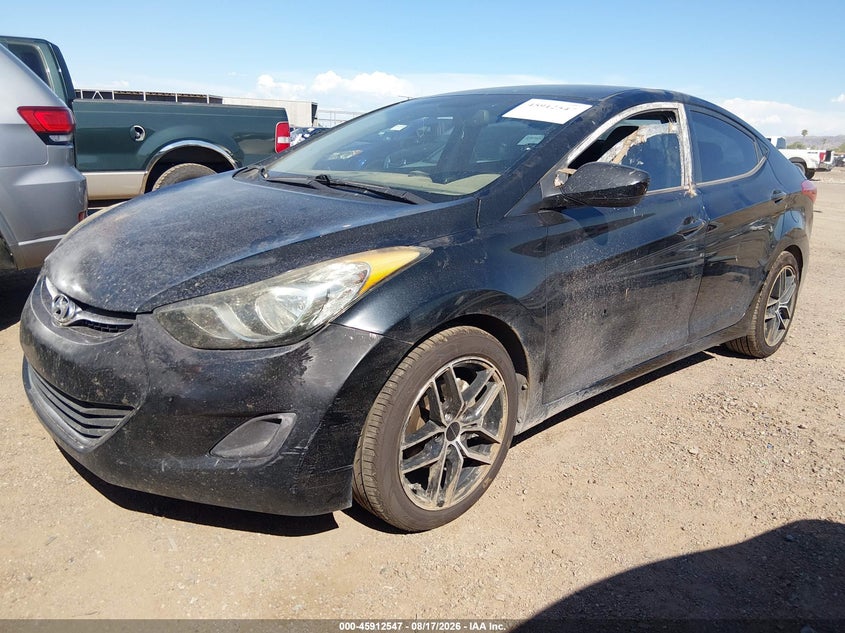2012 Hyundai Elantra, Звичайний знос, IAAI, VIN KMHDH4AE3CU219264 — фото 2