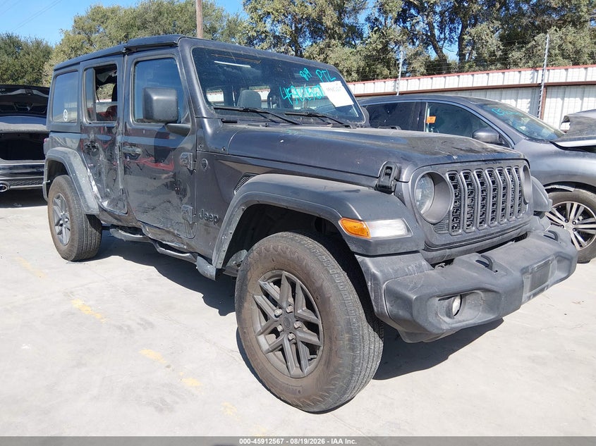 Vin: 1c4pjxdn2rw103523, lot: 46411634, jeep wrangler 4-door sport s 4x4 20241