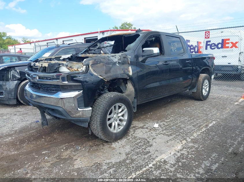 2019 Chevrolet Silverado, Повністю згоріле, IAAI, VIN 3GCUYDED0KG250754 — фото 2