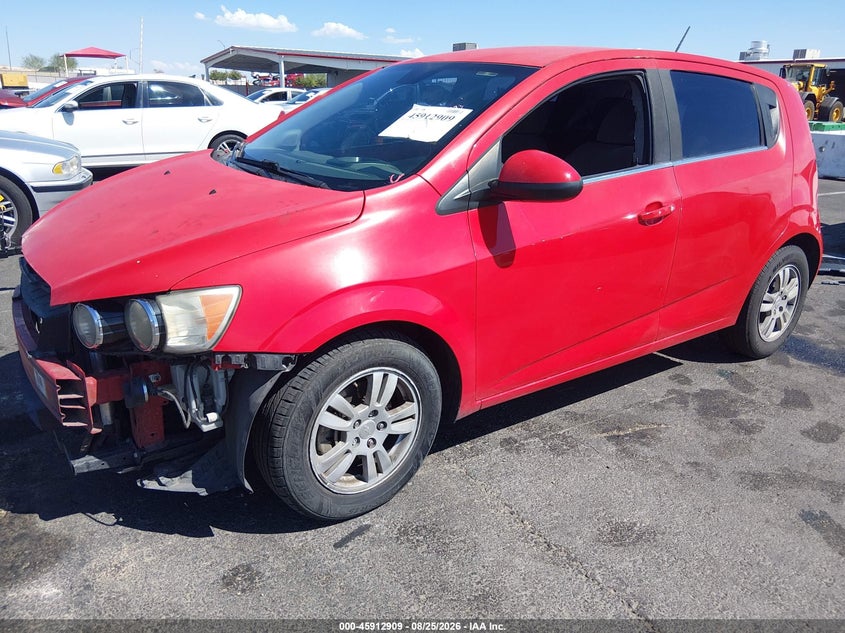 2015 Chevrolet Sonic, Front End, IAAI, VIN 1G1JC6SH5F4111512 — photo 2