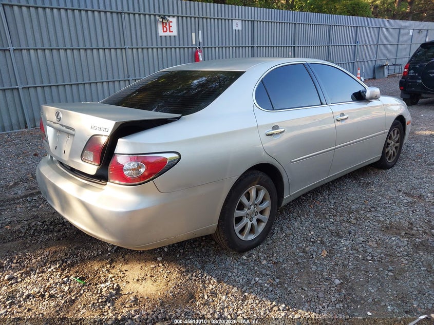 LEXUS ES 330 2004 VIN JTHBA30G845009038