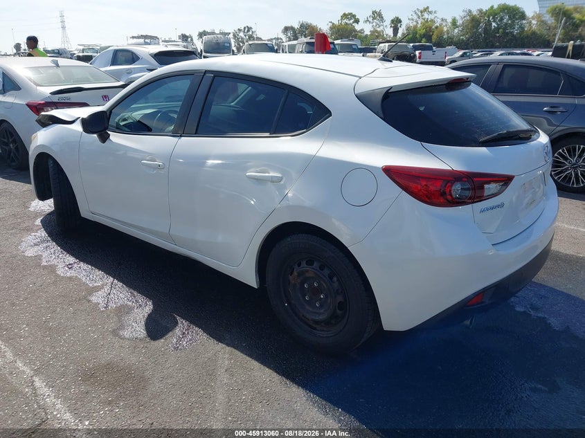 Vin: jm1bm1j73g1334039, lot: 46412128, mazda mazda3 i sport 20163