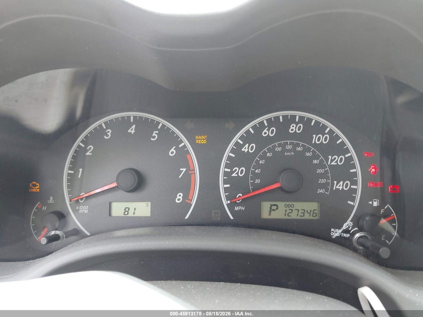 2009 TOYOTA COROLLA SEDAN 1.8L I4 FI DOHC 16V NF4