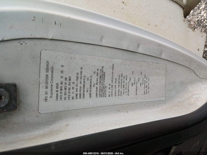 2005 CHEVROLET EXPRESS CUTAWAY auction photo 8
