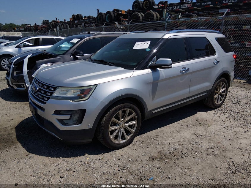 2016 Ford Explorer, Удар сзади, IAAI, VIN 1FM5K8FHXGGB91774 — фото 2