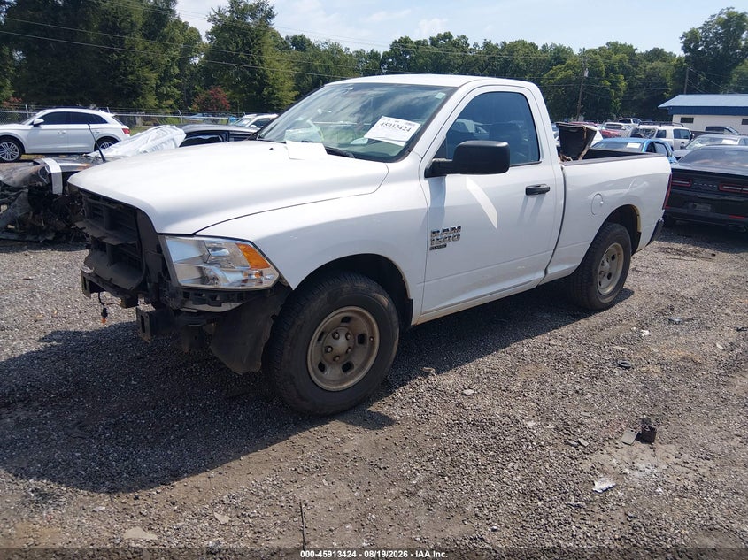 Vin: 3c6jr6ag0kg702270, lot: 46412492, ram 1500 classic tradesman  4x2 6'4 box 20192
