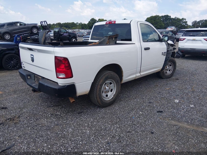 Vin: 3c6jr6ag0kg702270, lot: 46412492, ram 1500 classic tradesman  4x2 6'4 box 20194