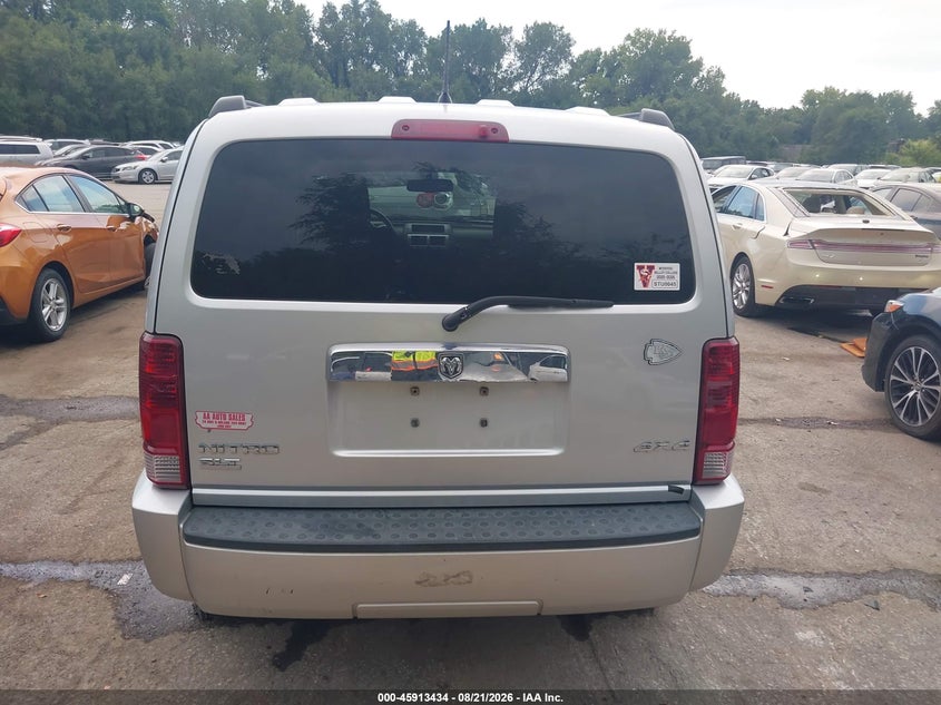 DODGE NITRO 2007 VIN 1D8GU58K67W503952