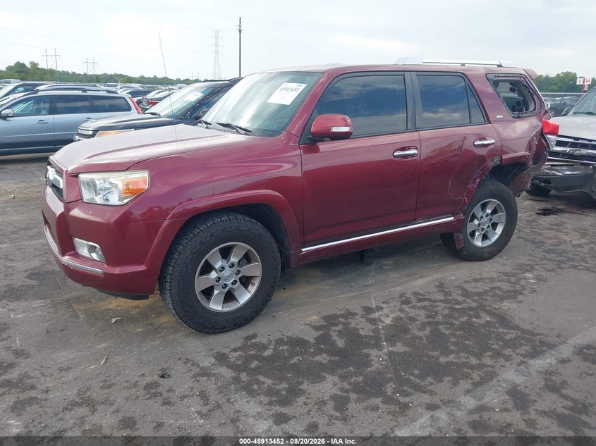 2013 Toyota 4Runner, Левый зад, IAAI, VIN JTEZU5JR7D5053451 — фото 2