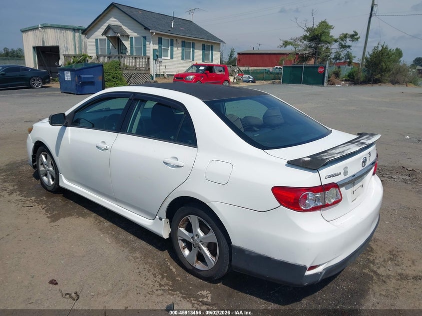 Vin: 2t1bu4ee2dc090112, lot: 46412524, toyota corolla s 20133