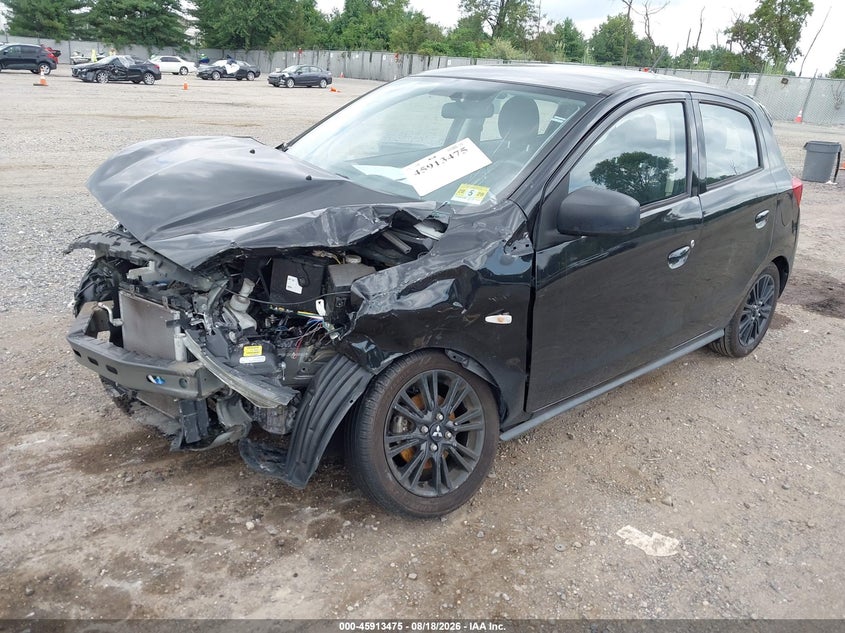 2019 Mitsubishi Mirage Le, Front End, IAAI, VIN ML32A5HJ8KH004742 — photo 2