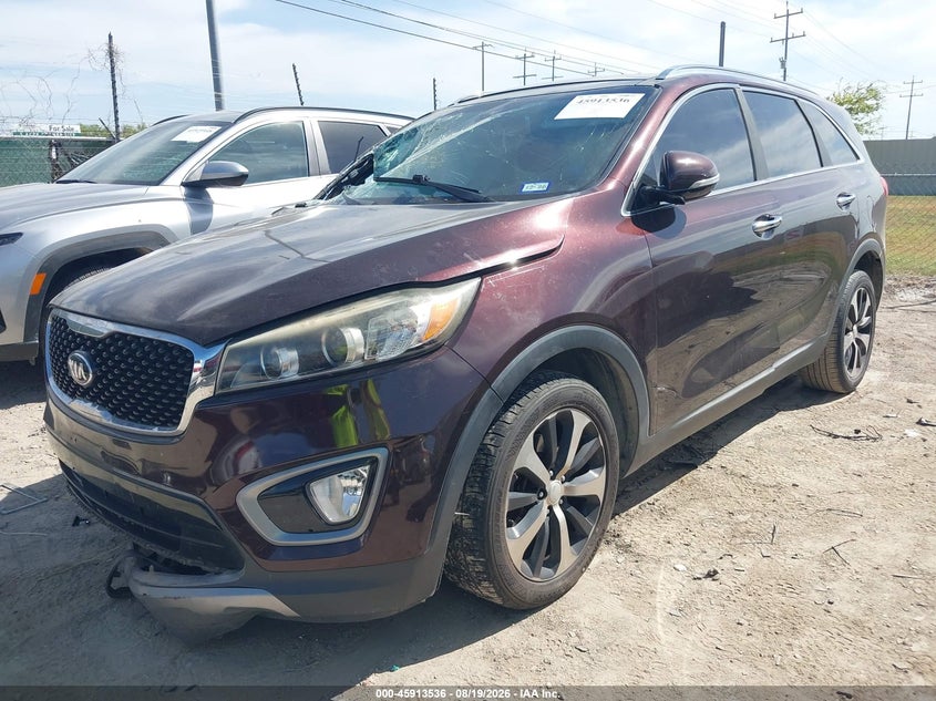 Vin: 5xyph4a51gg052329, lot: 46412603, kia sorento 3.3l ex 20162