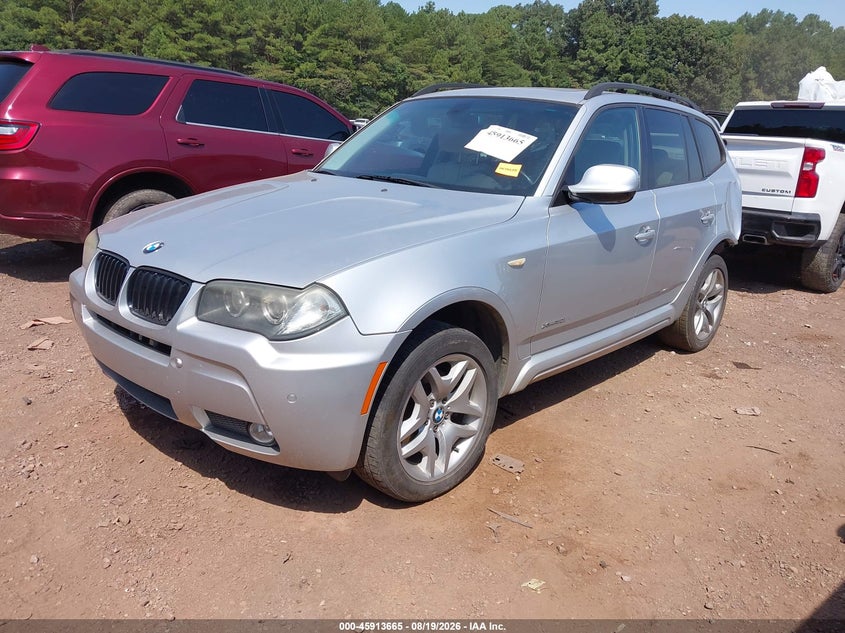 2010 BMW X3, Удар сзади, IAAI, VIN WBXPC9C44AWJ38876 — фото 2