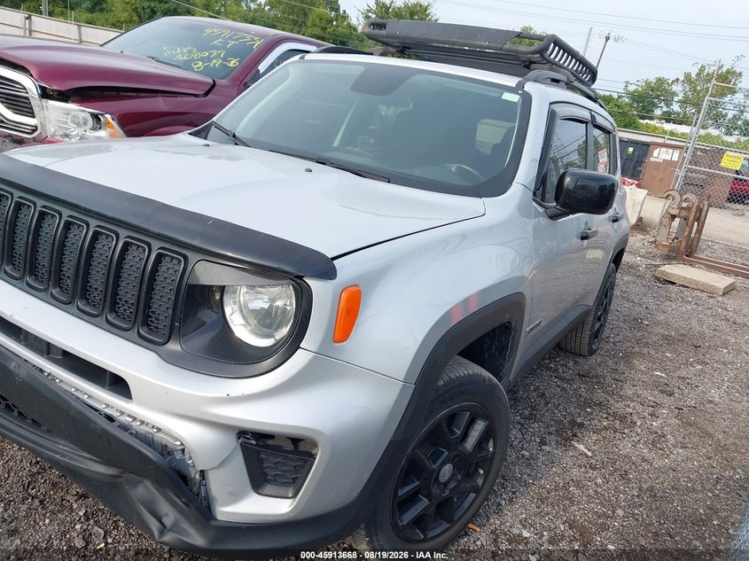 2019 Jeep Renegade, Удар спереду, IAAI, VIN ZACNJBBB1KPK71186 — фото 2