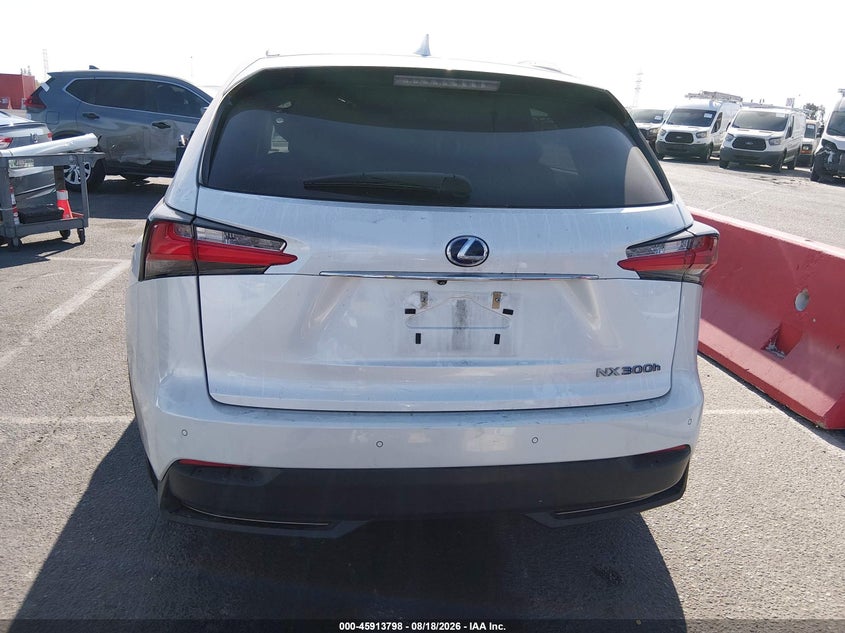 LEXUS NX 300H 2017 VIN JTJBJRBZ3H2062740