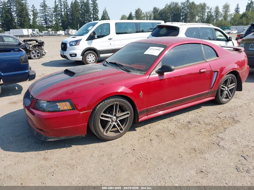 2002 Ford Mustang, Right Side, IAAI, VIN 1FAFP40492F135063 — photo 2