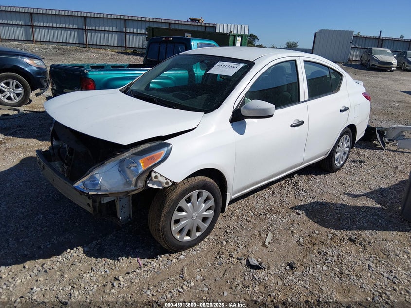 2019 Nissan Versa, Front End, IAAI, VIN 3N1CN7AP2KL872563 — photo 2