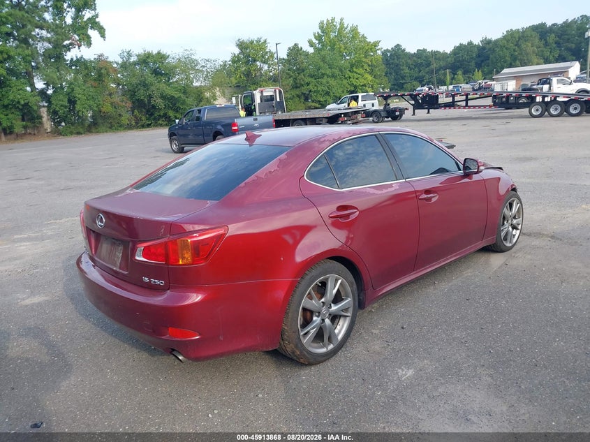 2010 LEXUS IS SEDAN 2.5L V-6 DI, DOHC, VVT, 204HP