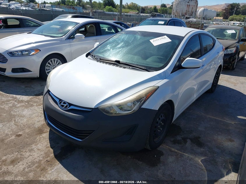2016 Hyundai Elantra, Обычный износ, IAAI, VIN 5NPDH4AE2GH675616 — фото 2