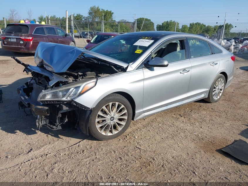 2015 Hyundai Sonata, Left Front, IAAI, VIN 5NPE34AF5FH022773 — photo 2