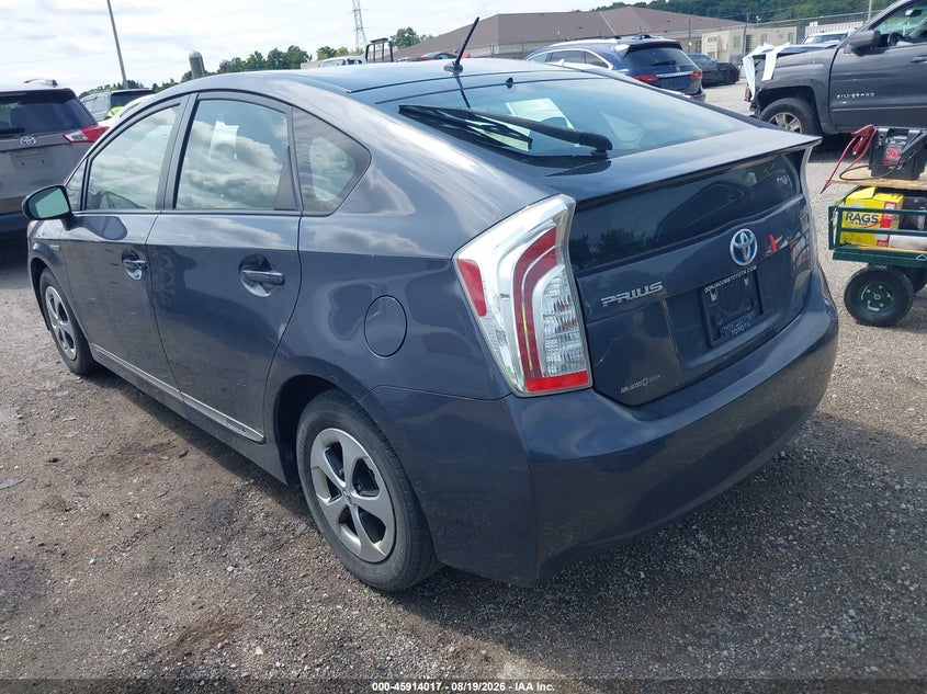 2012 TOYOTA PRIUS HATCHBACK 1.8L I-4 DOHC, VVT, 98HP