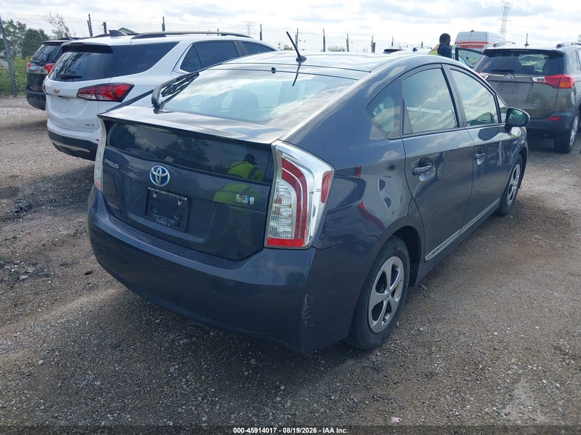 2012 TOYOTA PRIUS HATCHBACK 1.8L I-4 DOHC, VVT, 98HP
