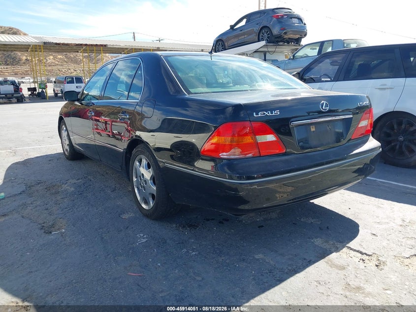 LEXUS LS 430 2001 VIN JTHBN30F310040864