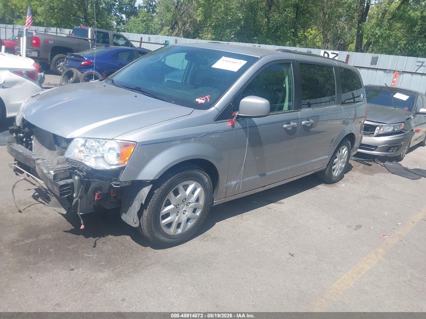2019 Dodge Caravan, Front End, IAAI, VIN 2C4RDGCG0KR774822 — photo 2