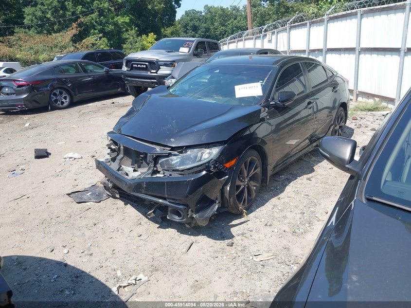 2021 Honda Civic, All Over, IAAI, VIN 2HGFC2F87MH524923 — photo 2
