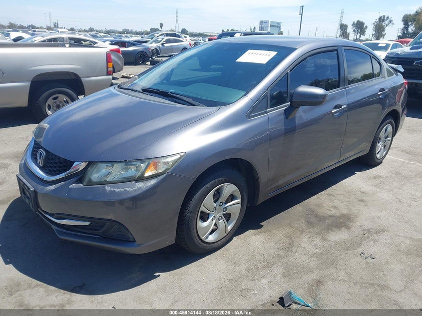 2014 Honda Civic, Roof, IAAI, VIN 19XFB2F5XEE206007 — photo 2