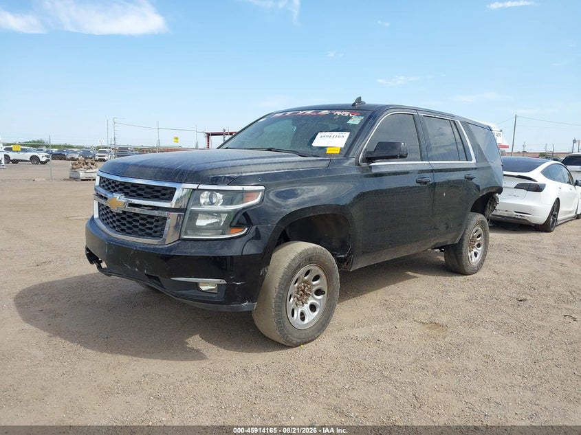 2015 Chevrolet Tahoe, Перед і зад, IAAI, VIN 1GNSK2EC7FR659187 — фото 2